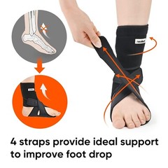 Breathable Drop Foot Brace with Adjustable Straps – Support for Mobility & Rehab