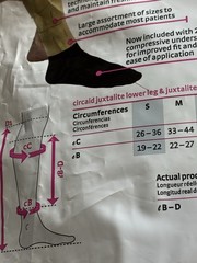 Medi Circaid Juxtalite Lower Leg Compression 28cm Med Short CJL1S002 +Underslv