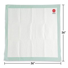 50 36×36 Large Pee Pads Adult Urinary Incontinence Disposable Bed Pee Underpads