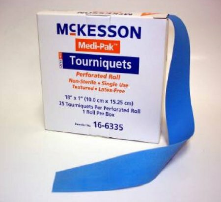 McKesson Tourniquet Band on Roll 18 Inch TPE, Box of 25