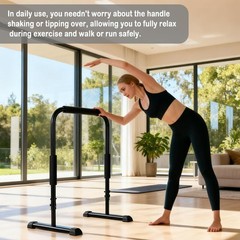Adjustable Walking Pad Handle Bar – Fits 21.7″ Wide, Height 31.5″-43.3