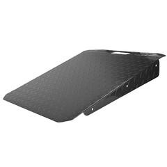 2-Pack Black Loading Ramp for Riding Mower Shed Storage Ramps for Sheds, Garages