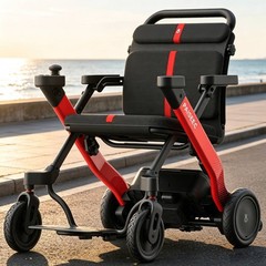 2IN1 All Terrain Electric Wheelchair Foldable with 20 in Seat- Tested Used Good