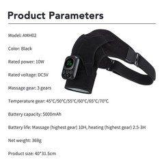 APP Control Heated Shoulder Massager Support Brace for Rotator Cuff Pain Relief