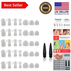 Comfort-Fit Hearing Aid Domes – 39 Soft Silicone Tips in Small to X-Large Sizes