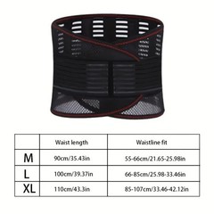 Adjustable Lower Back Brace Lumbar Support Waist Belt For Men Women Pain Relief