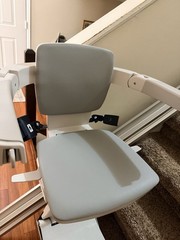 Bruno ELAN SRE-3050 Straight Electric Stairlift Foldable Indoor White/Gray