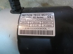 Motion Tech 400W wheelchair motor (160-C6)