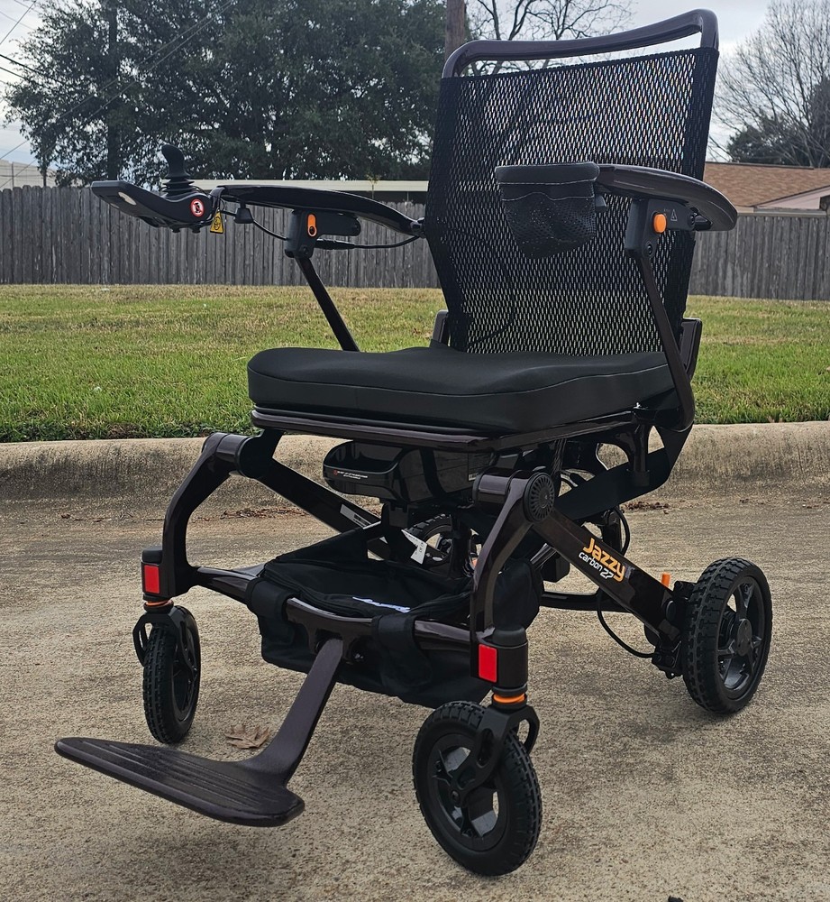 Jazzy Carbon 27 Folding Power Mobility Wheelchair – Open Box