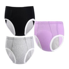 LAROTSUBA 3 Pcs Unisex Adult Leakproof Incontinence Underwear Pull on Cover Sz L