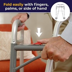 Drive Medical 10200-1 Deluxe Two Button Folding Walker!