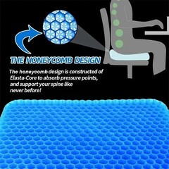 Gel Seat Cushion Double Thick Honeycomb Cooling Pad for Office Car Chair