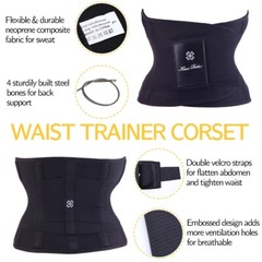 Slimming Body Shaper Mens Neoprene Waist Trimmer Belt Trainer Sauna Sweat Girdle