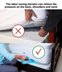 Back-Friendly Mattress Lifter Wedge Tool – Lifts & Holds Mattresses with Ease
