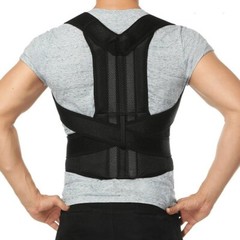US Men/Women Adjustable Posture Corrector Spine Support Shoulder Back Brace Belt