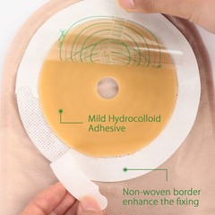 10Pcs Drainable Ostomy Bags Colostomy Supplies Stoma Cut to Fit One-Piece System