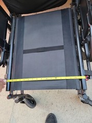 QUICKIE QXI folding WHEELCHAIR 18″ X 20″ Used Blue NO LEG REST 18″x20″