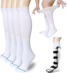 Socks Liner for Orthopedic Walking Boots Walker Brace Shoe,Medical Tube Socks Un