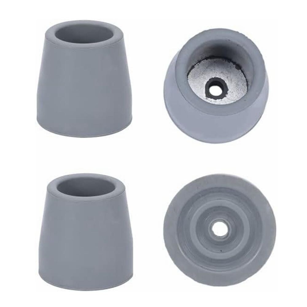 4x Rubber Walker Tips 1-1/8“ for Commodes Shower Chairs Walking Sticks Cane C71