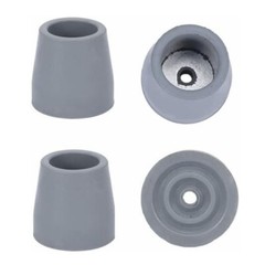 4x Rubber Walker Tips 1-1/8“ for Commodes Shower Chairs Walking Sticks Cane C71