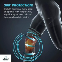 2Pcs Knee Sleeve Compression Brace Support For Sport Joint Pain Arthritis Relief
