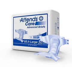 Attends DermaDry Plus Incontinence Brief, Extra Large (CS/60)
