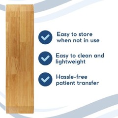 Smooth Finish Transfer Board 8×30 Inches for Safe Patient Transfers & Mobility