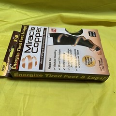 MIRACLE COPPER ENERGIZED TIRED FEET & LEGS S/M – BLACK