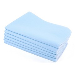 6x Reusable Washable Incontinence Pad – Blue/White, 45x60cm