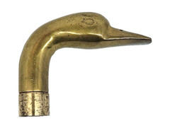 Vintage Brass Duck Head Handle Only / For use with Wooden Cane