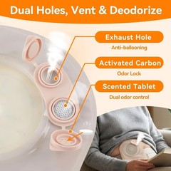 10PCS Two-Piece Ultra-Soft Ostomy Bags + 5PCS Barriers 15mm-57mm Cut-to-Fit