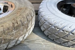 2 Invacare Pronto M41 M51 M61 M71 TDX SP Drive Wheels 3.00-4 Primo Solid Tires