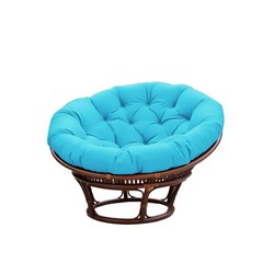 Luxurious Thick Papasan Round Cushion: Overstuffed Seat Pad for Patio & Swing