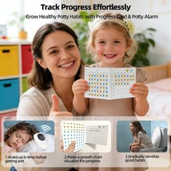 Wireless Bedwetting Alarm for Kids – Separate Design Enuresis Pee Alarm with Vib