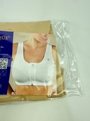 Yesmina-Z Front Zippered Cotton sports bra/Design Veroniqu XL