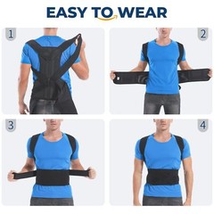 Adjustable Posture Corrector Back Straightener Support Shoulder Brace Men Women