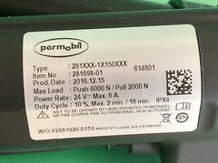 Permobil Power Footrest Actuator for Wheelchair 281698-01 281XXX-1X150XXX #K149