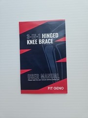 3-in-1 Hinged Knee Brace with Side Stabilizers Size Plus Fit Geno **Used**