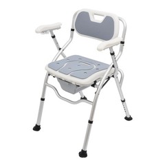 330lb Toilet Chair Bedside Commode w/ Bed Pan 3* EVA Seat Pads Height Adjustable