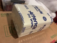 Attends Dry Wipes ~48 Pack Paper Napkins