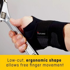 FUTURO Compression Stabilizing Wrist Brace, Left Hand, S/M