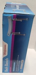 Walgreens Bath Bench Adjustable Height Fits Tubs 17″ & Wider Holds Up To 300lbs