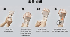 Sensian Wrist Support Band Beige Free Size Set of 2 Hand Wrist Brace Support