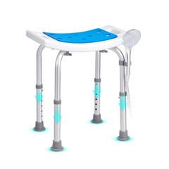 VEVOR Shower Chair Bath Stool Seat Padded Height Adjustable Bathtub Shower 350lb