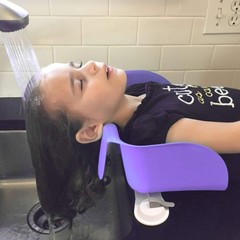 Shampoo Buddy Portable Hair Wash Basin for 1 Count (Pack of 1), Purple
