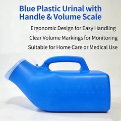 Urinals Bottle for Women and Men with Lid 1200ml portable plastic bedpan Bottle