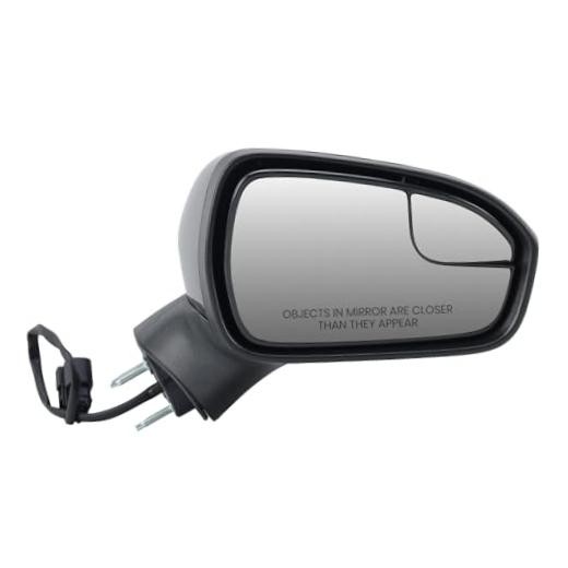 Right Passenger Side Mirror Compatible with Ford Fusion 2016 R-3 Pins Black