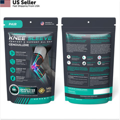 2-Pack Compression Knee Brace Support Sleeve for Meniscus ACL Arthritis Pain USA