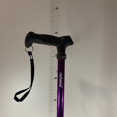 Rehand Walking Cane Foldable Adjustable Tool Collapsible Black All Terrain