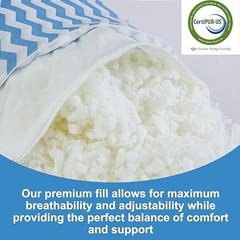 Pillows Queen Size for Bed – Adjustable Firm Pillow for Back Queen (Pack of 1)
